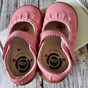 Livie and Luca Ruche Mary Jane Shoes Guava Shimmer NIB